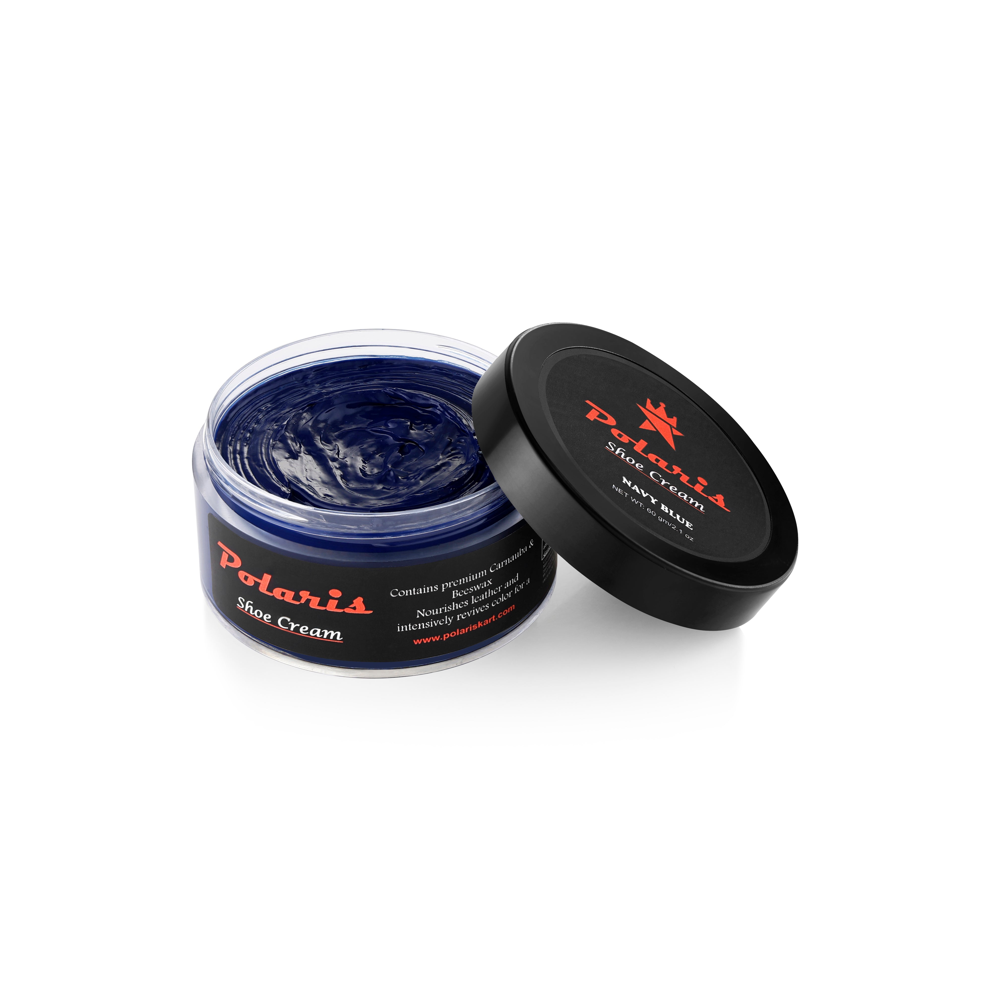 Leather Shoe Polish Cream - Navy Blue (60gm)