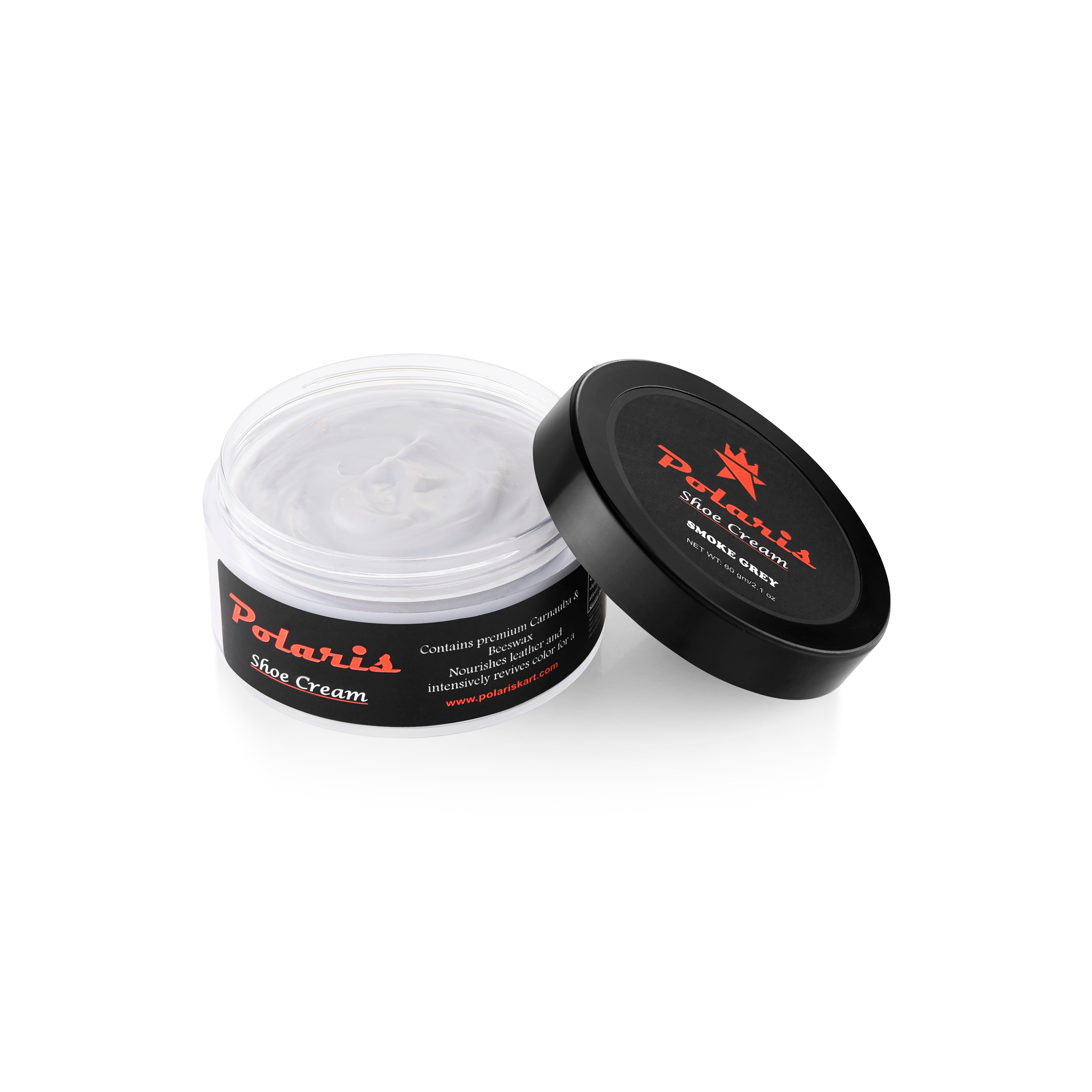 Leather Shoe Polish Cream - Smoke Gray (60gm)