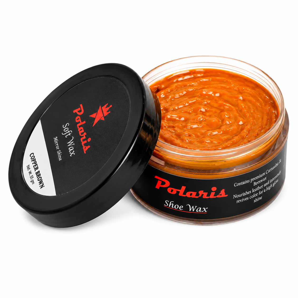 Leather Shoe Polish/Wax - Copper Brown (55 gm)