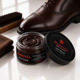 Leather Shoe Polish Cream - Dark Brown (60gm) POLARIS