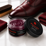 Leather Shoe Polish Cream - Burgundy (60gm) POLARIS