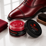 Leather Shoe Polish Cream - Cherry (60gm) POLARIS