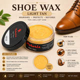 Leather Shoe Polish/Wax - Light Tan (55 gm)