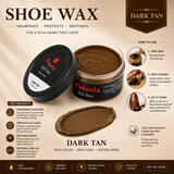 Leather Shoe Polish/Wax - Dark Tan (55 gm)