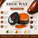 Leather Shoe Polish/Wax - Copper Brown (55 gm)