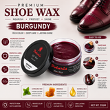 Leather Shoe Polish/Wax - Burgundy (55 gm)