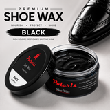 Leather Shoe Polish/Wax - Black  (55 gm) POLARIS