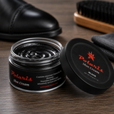 Leather Shoe Polish Cream - Black (60gm) POLARIS