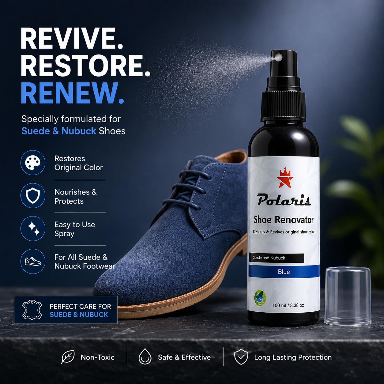 Shoe Renovator | Color Reviver- Blue (100ml)