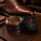 Leather Shoe Polish Cream - Brown (60gm) POLARIS