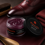 Leather Shoe Polish Cream - Burgundy (60gm) POLARIS