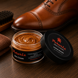 Leather Shoe Polish Cream - Copper Brown (60gm) POLARIS