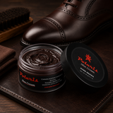 Leather Shoe Polish Cream - Dark Brown (60gm) POLARIS