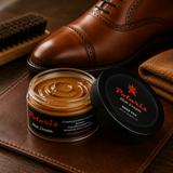 Leather Shoe Polish Cream - Dark Tan (60gm) POLARIS