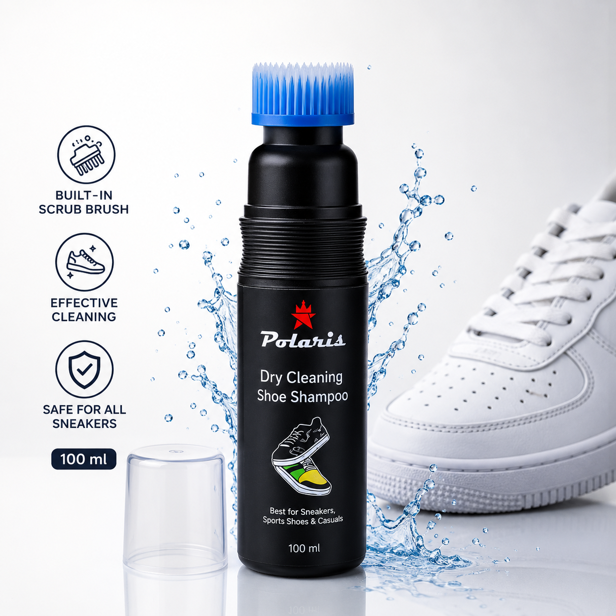 Polaris Shoe Shampoo with Scrub applicator
