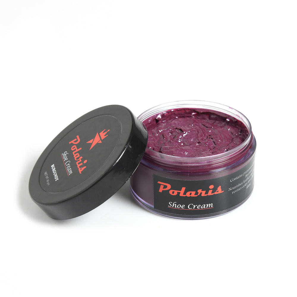 Leather Shoe Polish Cream - Burgundy (60gm)