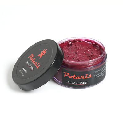 Leather Shoe Polish Cream - Maroon (60gm)