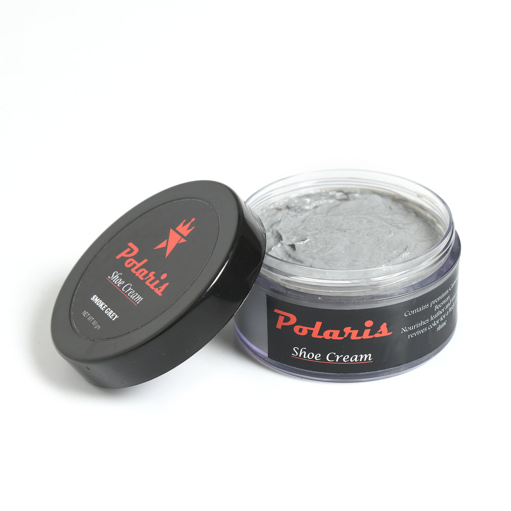 Leather Shoe Polish Cream - Smoke Gray (60gm)