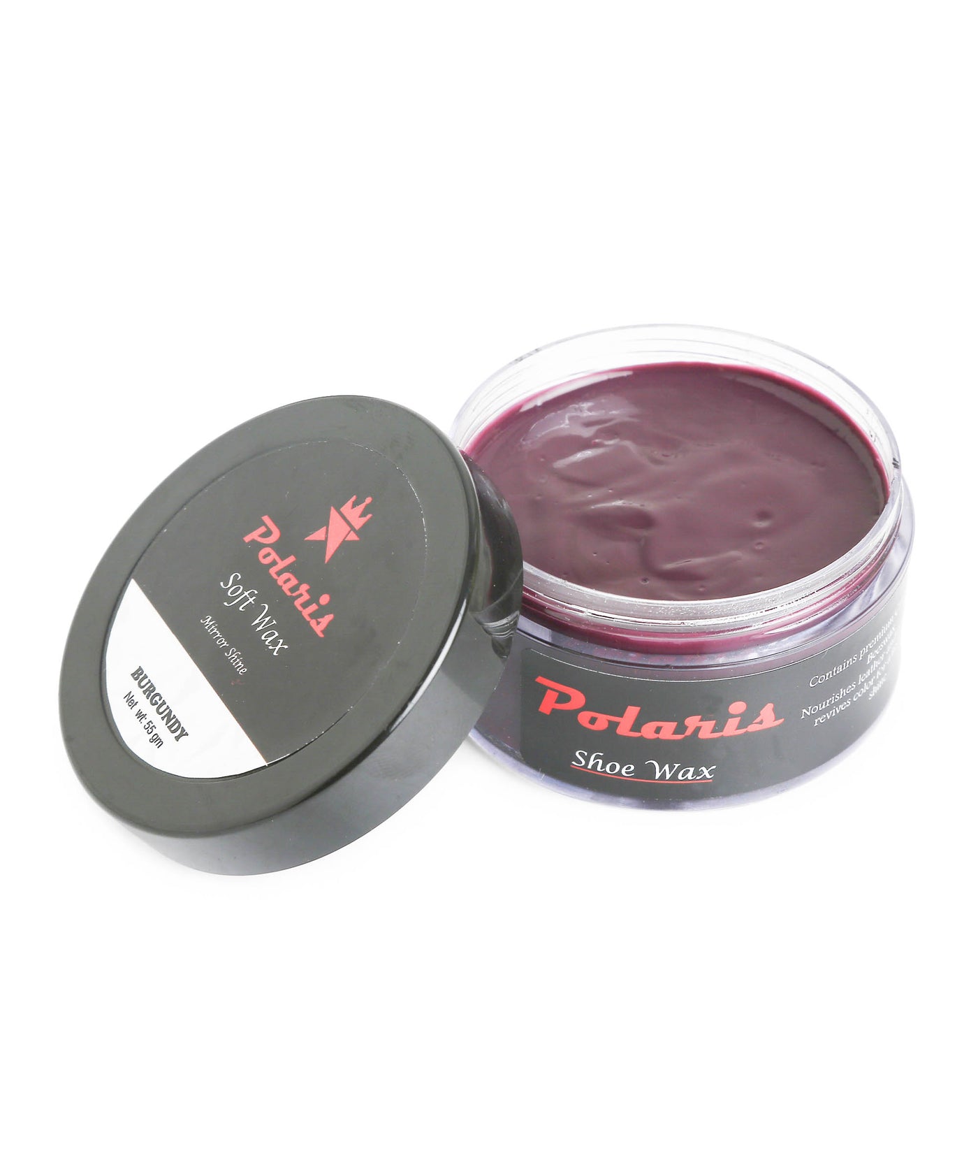 Leather Shoe Polish/Wax - Burgundy (55 gm)