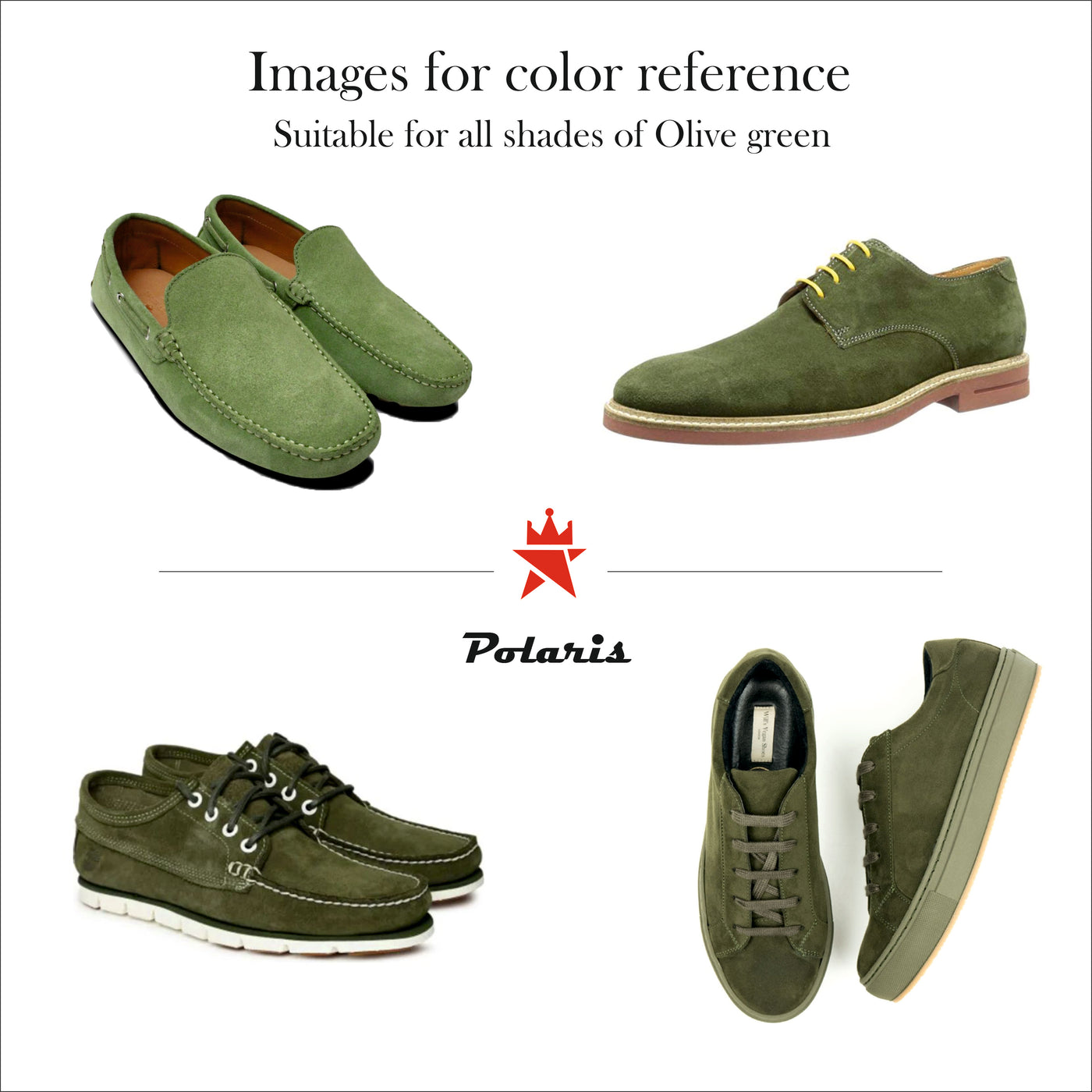 Olive Green Shoe Renovator Shoe Color Reviver for Leather POLARIS