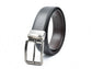Men's Genuine Leather Reversible Formal Belt Black\Brown-Palmila