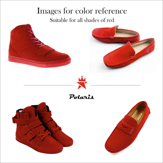 Polaris Suede & Nubuck Shoe Renovator and Color Reviver-Red 100ml